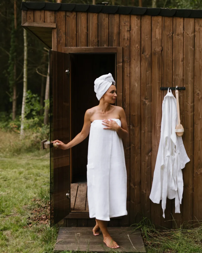 Turban do włosów biały wafel white.